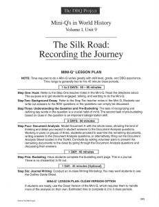 Unit 09 Silk Roads