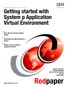 IBM - Getting started with System p Application Virtual Environment   REDP4298 April18-2007