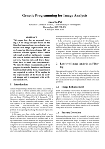 Genetic Programming for Image Analysis