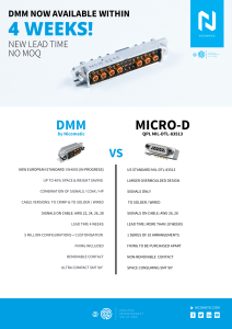 Comparison sheet DMM vs Mıcro-D