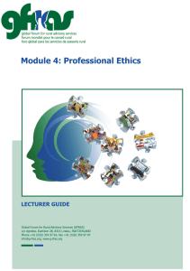 GFRAS NELK Module 4 Professional Ethics-Lecturer Guide