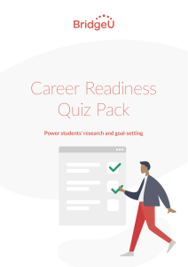 Career Readiness Quiz Pack for Students