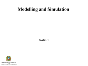 modelling and simulation notes1