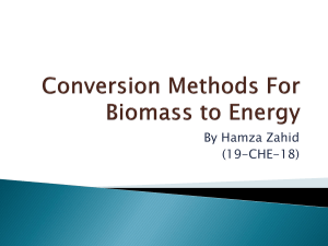 Conversion Methods For Biomass to Energy(1)
