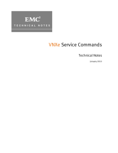 vnxe-service-commands
