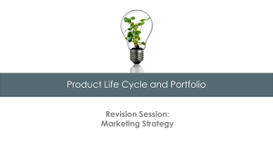 Business Studies Marketing Product Life Cycle and Portfolio