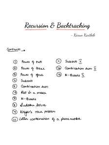 Recursion Notes