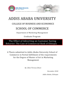 Advertising & Customer Saving Behavior Thesis