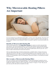 Why Microwavable Heating Pillows Are Important