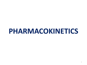 Pharmacokinetics LECT 1