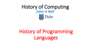 6.4 Programming Languages