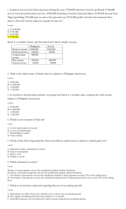 Income Tax Exam Questions and Answers