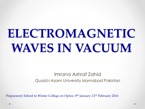 EM waves in vaccum and matter