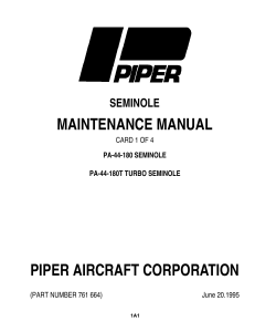 PA-44-180-Seminole-Maintenance manual
