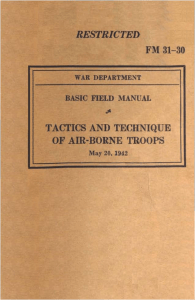 US Army Airborne FM 31-30 MAY 1942