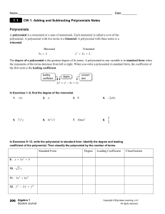 APR.1 Adding and Subtracting Polynomials Practice GOOD
