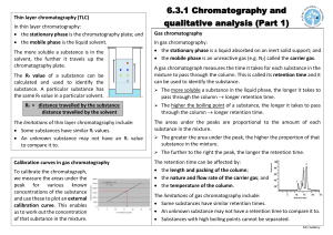 8. CHROMATOGRAPHY AND QUALITATIVE ANALYSIS revision notes 1 2