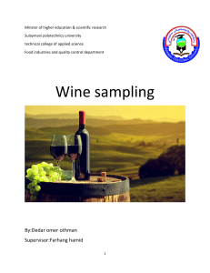 Wine sampling