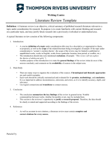 literature review template 01