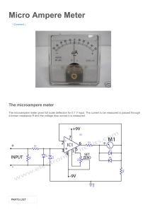 Micro Ampere Meter   Electronic Circuits