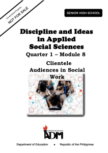DIASS12 Q1 Mod8 Clientele-Audiences-in-Social-Works v2