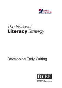 Developing Early Writing: National Literacy Strategy