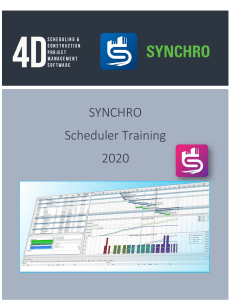 SYNCHRO Scheduler Training 2020