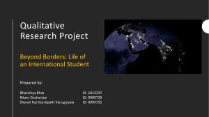 Qualitative Research Methods - Final Presentation