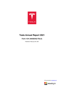 Tesla Report