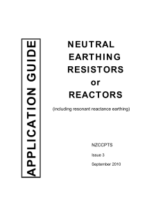 NEUTRAL EARTHING RESISTORS or REACTORS A