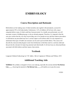 embryology final