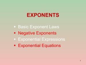 1. Exponents CAPS
