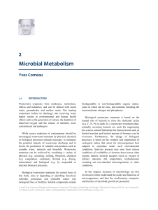 Microbial Metabolism in Wastewater Treatment