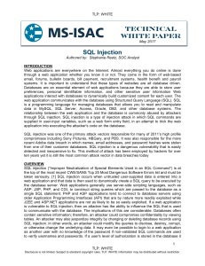 SQL-Injection-White-Paper