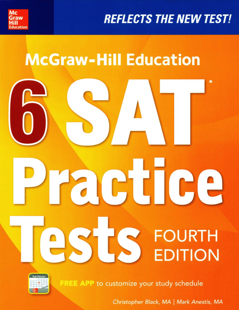 mcgraw hill education 6 sat practice tests