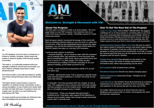 AIM Strength Movement Program