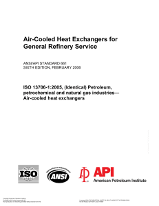 API 661 Air-Cooled Heat Exchangers for General R
