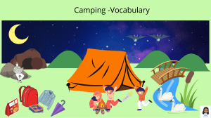Camping -Vocabulary- lupita---