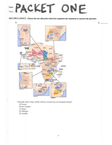 Packet One Political Geography