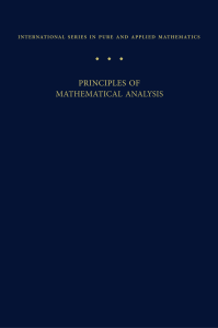 Rudin - Principles of Mathematical Analysis