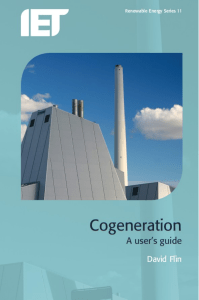 Cogeneration A Users Guide by David Flin