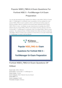 Popular NSE5 FMG-6.4 Exam Questions