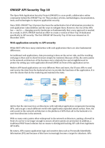OWASP API Security Top 10 Vulnerabilities