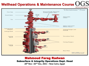 Wellhead Operations & Maintenance Course Summary