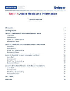 Unit-14 Audio-Media-and-Information