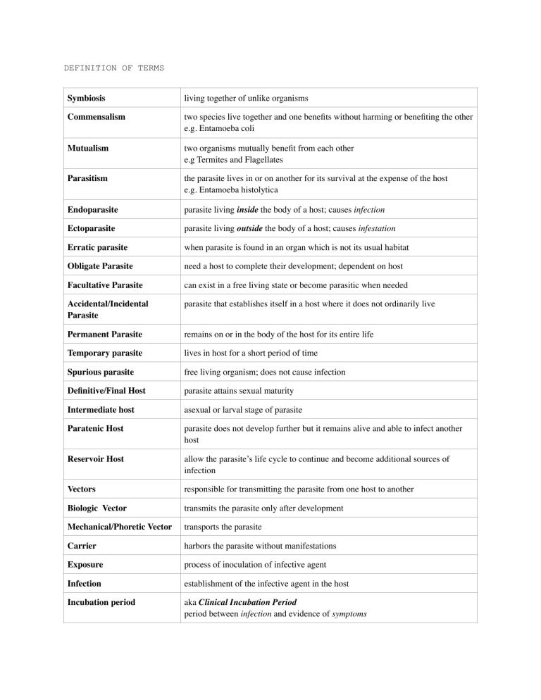 parasitology-introduction-terms