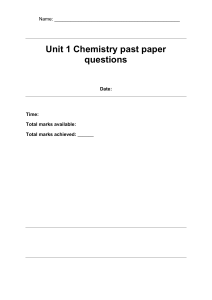 Unit-1-Chemistry-questions Btec Applied Science Unit 1 