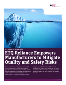 ETQ Reliance for Manufacturing - ROI[1]