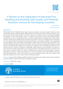 Improved Fish Handling & Smoking: A Review