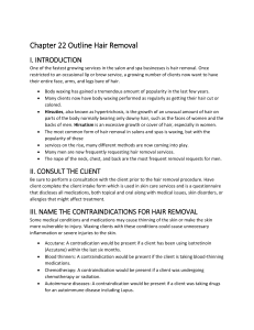 Chapter 22 Outline Hair Removal (1)